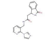 N-{[2-(1H-imidazol-1-yl)pyridin-3-yl]methyl}-2-(3-oxo-2,3-dihydro-1H-isoindol-1-yl)acetamide