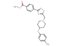 methyl 4-(5-{[4-(4-methylphenoxy)-1-piperidinyl]methyl}-1,2,4-oxadiazol-3-yl)benzoate