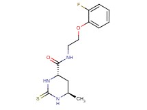 (4S*,6R*)-N-[2-(2-fluorophenoxy)ethyl]-6-methyl-2-thioxohexahydropyrimidine-4-carboxamide