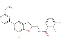 N-({7-chloro-5-[2-(methylthio)-4-pyrimidinyl]-2,3-dihydro-1-benzofuran-2-yl}methyl)-2,3-difluorobenzamide