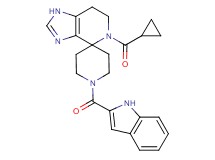 5-(cyclopropylcarbonyl)-1'-(1H-indol-2-ylcarbonyl)-1,5,6,7-tetrahydrospiro[imidazo[4,5-c]pyridine-4,4'-piperidine]
