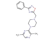 2,5-dimethyl-3-{4-[(3-phenyl-1,2,4-oxadiazol-5-yl)methyl]-1-piperazinyl}pyrazine