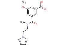 3-methoxy-5-({methyl[2-(1H-pyrazol-1-yl)ethyl]amino}carbonyl)benzoic acid