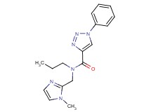 N-[(1-methyl-1H-imidazol-2-yl)methyl]-1-phenyl-N-propyl-1H-1,2,3-triazole-4-carboxamide