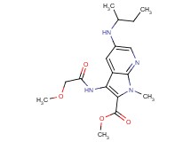 methyl 5-(sec-butylamino)-3-[(methoxyacetyl)amino]-1-methyl-1H-pyrrolo[2,3-b]pyridine-2-carboxylate