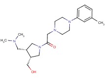 ((3R*,4R*)-4-[(dimethylamino)methyl]-1-{[4-(3-methylphenyl)piperazin-1-yl]acetyl}pyrrolidin-3-yl)methanol