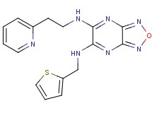 N-[2-(2-pyridinyl)ethyl]-N'-(2-thienylmethyl)[1,2,5]oxadiazolo[3,4-b]pyrazine-5,6-diamine