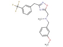 (3-methoxybenzyl)methyl({3-[3-(trifluoromethyl)benzyl]-1,2,4-oxadiazol-5-yl}methyl)amine
