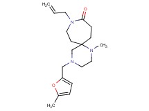 9-allyl-1-methyl-4-[(5-methyl-2-furyl)methyl]-1,4,9-triazaspiro[5.6]dodecan-10-one