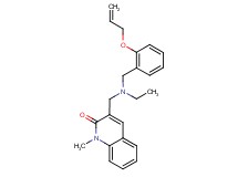 3-{[[2-(allyloxy)benzyl](ethyl)amino]methyl}-1-methylquinolin-2(1H)-one
