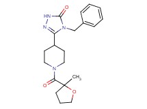 4-benzyl-5-{1-[(2-methyltetrahydrofuran-2-yl)carbonyl]piperidin-4-yl}-2,4-dihydro-3H-1,2,4-triazol-3-one