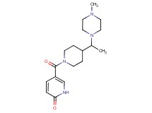 5-({4-[1-(4-methyl-1-piperazinyl)ethyl]-1-piperidinyl}carbonyl)-2(1H)-pyridinone