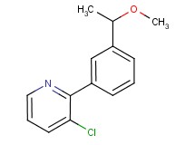 3-chloro-2-[3-(1-methoxyethyl)phenyl]pyridine