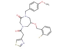 6-[(2-fluorobenzyl)oxy]-1-(4-methoxybenzyl)-4-(1,3-thiazol-4-ylacetyl)-1,4-diazepan-2-one