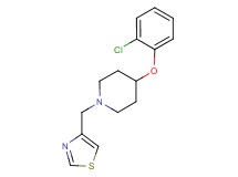 4-(2-chlorophenoxy)-1-(1,3-thiazol-4-ylmethyl)piperidine