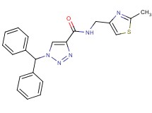 1-(diphenylmethyl)-N-[(2-methyl-1,3-thiazol-4-yl)methyl]-1H-1,2,3-triazole-4-carboxamide