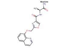 N-[(1S)-2-amino-1-methyl-2-oxoethyl]-2-[(quinolin-8-yloxy)methyl]-1,3-oxazole-4-carboxamide