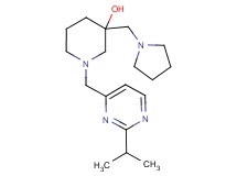 1-[(2-isopropylpyrimidin-4-yl)methyl]-3-(pyrrolidin-1-ylmethyl)piperidin-3-ol