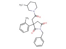 1-benzyl-3-(2-methylphenyl)-3-[2-(3-methyl-1-piperidinyl)-2-oxoethyl]-2,5-pyrrolidinedione