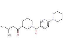 3-methyl-1-{1-[(6-piperidin-1-ylpyridin-3-yl)carbonyl]piperidin-3-yl}butan-1-one