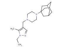 1-(1-adamantyl)-4-[(1-ethyl-5-methyl-1H-pyrazol-4-yl)methyl]piperazine