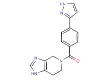5-[4-(1H-pyrazol-3-yl)benzoyl]-4,5,6,7-tetrahydro-1H-imidazo[4,5-c]pyridine
