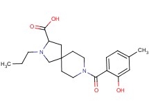 8-(2-hydroxy-4-methylbenzoyl)-2-propyl-2,8-diazaspiro[4.5]decane-3-carboxylic acid