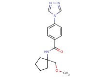N-[1-(methoxymethyl)cyclopentyl]-4-(4H-1,2,4-triazol-4-yl)benzamide