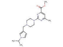 methyl 2-{4-[(1-isopropyl-1H-pyrrol-3-yl)methyl]piperazin-1-yl}-6-methylpyrimidine-4-carboxylate