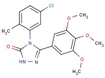 4-(5-chloro-2-methylphenyl)-5-(3,4,5-trimethoxyphenyl)-2,4-dihydro-3H-1,2,4-triazol-3-one