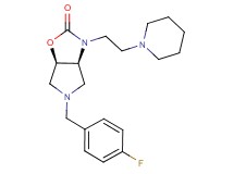 (3aS*,6aR*)-5-(4-fluorobenzyl)-3-[2-(1-piperidinyl)ethyl]hexahydro-2H-pyrrolo[3,4-d][1,3]oxazol-2-one