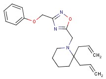 2,2-diallyl-1-{[3-(phenoxymethyl)-1,2,4-oxadiazol-5-yl]methyl}piperidine