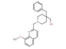 {4-benzyl-1-[(8-methoxy-2-quinolinyl)methyl]-4-piperidinyl}methanol