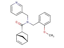 (1R*,2R*,4R*)-N-(2-methoxybenzyl)-N-(pyridin-3-ylmethyl)bicyclo[2.2.1]hept-5-ene-2-carboxamide