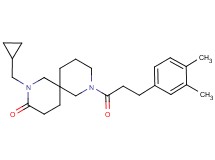 2-(cyclopropylmethyl)-8-[3-(3,4-dimethylphenyl)propanoyl]-2,8-diazaspiro[5.5]undecan-3-one