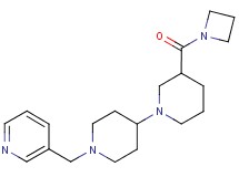 3-(azetidin-1-ylcarbonyl)-1'-(pyridin-3-ylmethyl)-1,4'-bipiperidine