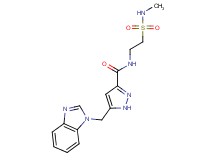5-(1H-benzimidazol-1-ylmethyl)-N-{2-[(methylamino)sulfonyl]ethyl}-1H-pyrazole-3-carboxamide