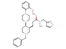3-{(3S*,4R*)-1-benzyl-4-[4-(2-methoxyphenyl)-1-piperazinyl]-3-piperidinyl}-N-(3-isoxazolylmethyl)-N-methylpropanamide