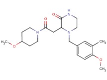 4-(4-methoxy-3-methylbenzyl)-3-[2-(4-methoxy-1-piperidinyl)-2-oxoethyl]-2-piperazinone