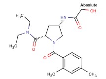 (4S)-1-(2,4-dimethylbenzoyl)-N,N-diethyl-4-(glycoloylamino)-L-prolinamide