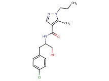 N-[1-(4-chlorobenzyl)-2-hydroxyethyl]-5-methyl-1-propyl-1H-pyrazole-4-carboxamide