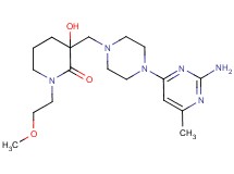 3-{[4-(2-amino-6-methylpyrimidin-4-yl)piperazin-1-yl]methyl}-3-hydroxy-1-(2-methoxyethyl)piperidin-2-one