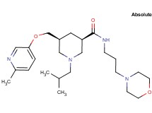 (3R,5S)-1-isobutyl-5-{[(6-methyl-3-pyridinyl)oxy]methyl}-N-[3-(4-morpholinyl)propyl]-3-piperidinecarboxamide