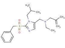 N-{[2-(benzylsulfonyl)-1-isobutyl-1H-imidazol-5-yl]methyl}-N-ethyl-2-methyl-2-propen-1-amine