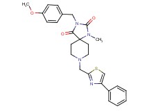 3-(4-methoxybenzyl)-1-methyl-8-[(4-phenyl-1,3-thiazol-2-yl)methyl]-1,3,8-triazaspiro[4.5]decane-2,4-dione