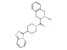 2-methyl-3-[(4-[1,2,4]triazolo[4,3-a]pyridin-3-yl-1-piperidinyl)carbonyl]-1,2,3,4-tetrahydroisoquinoline