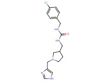 N-(4-chlorobenzyl)-N'-{[1-(1H-imidazol-4-ylmethyl)pyrrolidin-3-yl]methyl}urea
