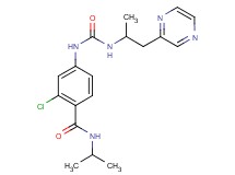 2-chloro-N-isopropyl-4-({[(1-methyl-2-pyrazin-2-ylethyl)amino]carbonyl}amino)benzamide