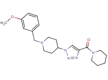 1-(3-methoxybenzyl)-4-[4-(1-piperidinylcarbonyl)-1H-1,2,3-triazol-1-yl]piperidine