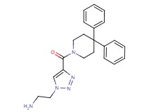 (2-{4-[(4,4-diphenylpiperidin-1-yl)carbonyl]-1H-1,2,3-triazol-1-yl}ethyl)amine